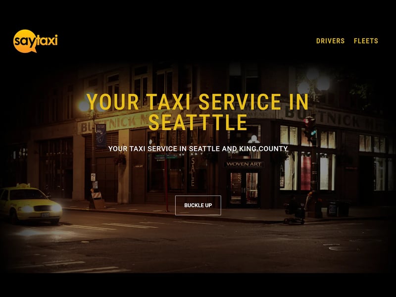 Image of Saytaxi Seattle website